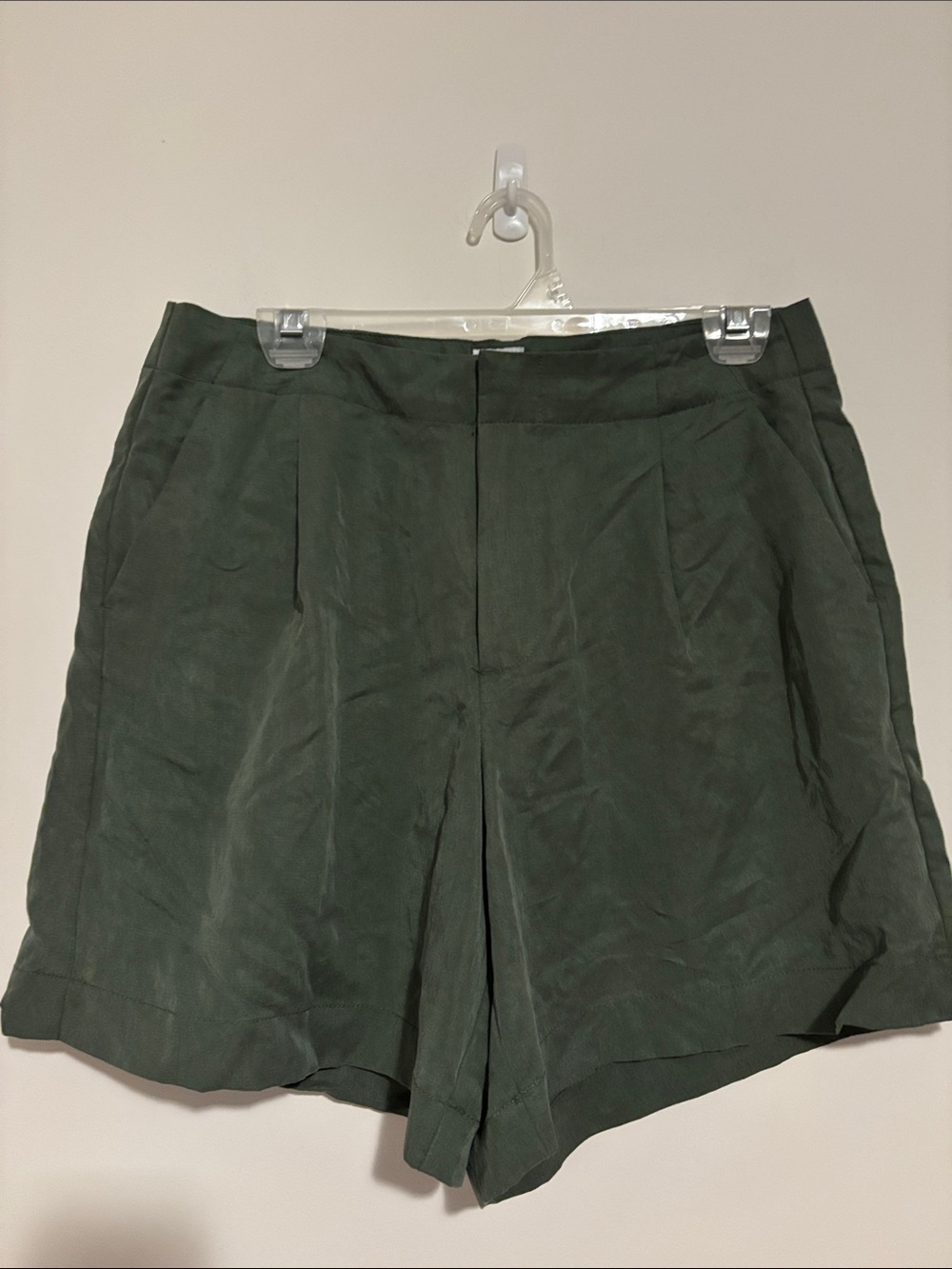 GAP Dark Green High-Waist Tailored Women's Shorts